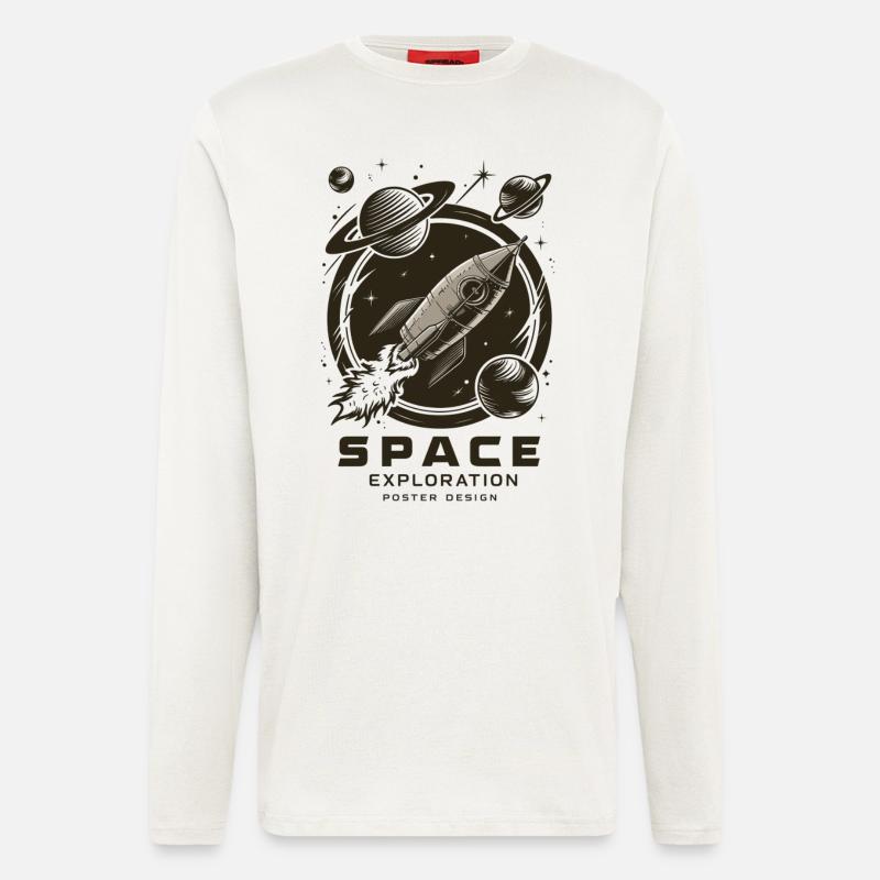 Space Exploration Adventure - Longsleeve - made by SPREAD  - OFF WHITE