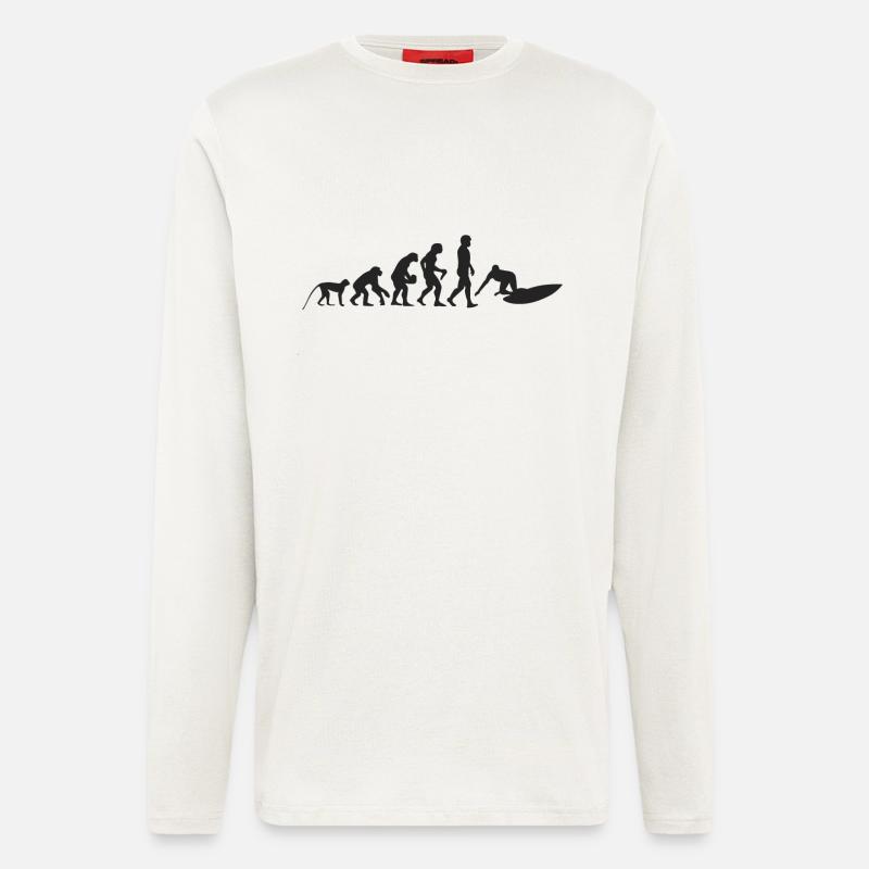 Surf evolution - Longsleeve - made by SPREAD  - OFF WHITE