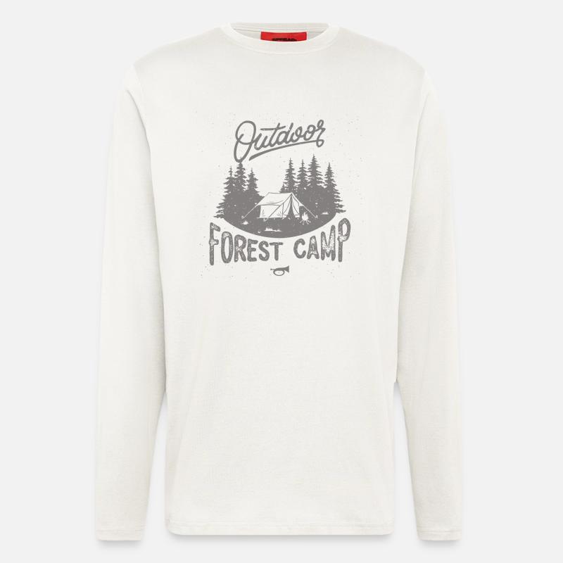 Wald-Camp - Langarmshirt - made by SPREAD  - OFF WHITE