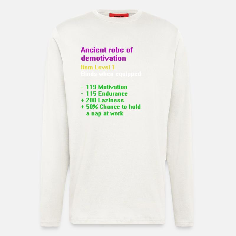 Robe der Demotivation - Langarmshirt - made by SPREAD  - OFF WHITE
