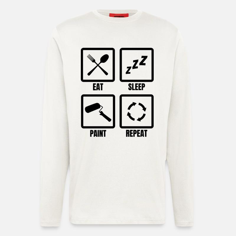 Painter Motivation - Longsleeve - made by SPREAD  - OFF WHITE