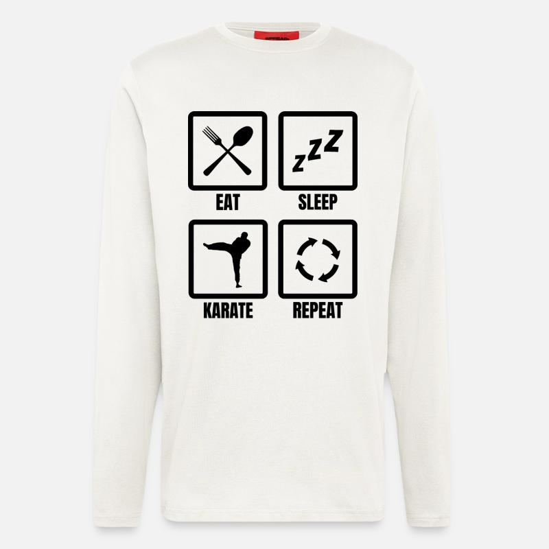Karate Routine - Longsleeve - made by SPREAD  - OFF WHITE