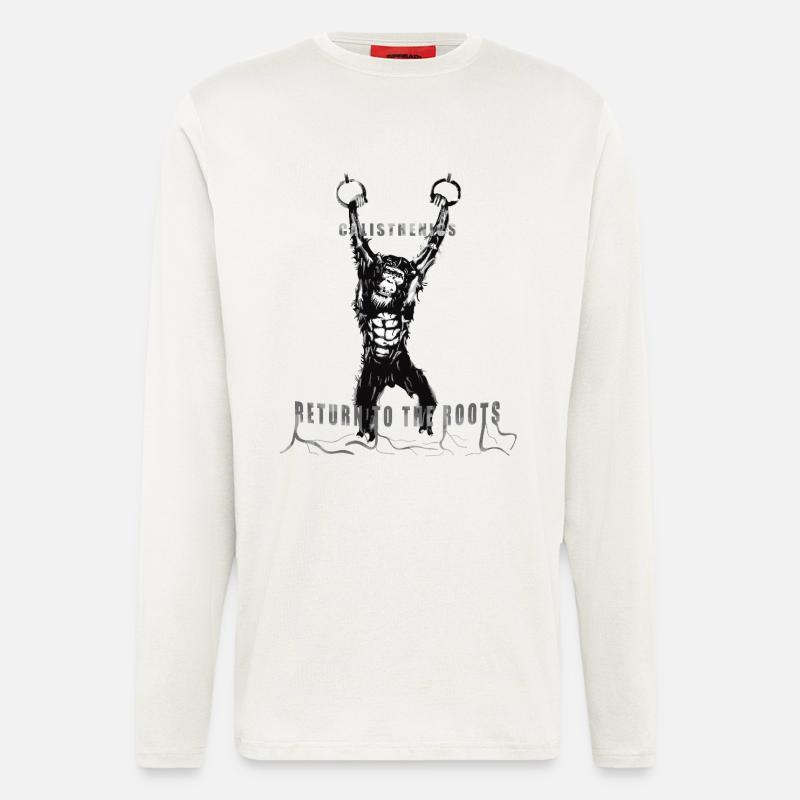 Calisthenics mit Gymnastikringe - Langarmshirt - made by SPREAD  - OFF WHITE