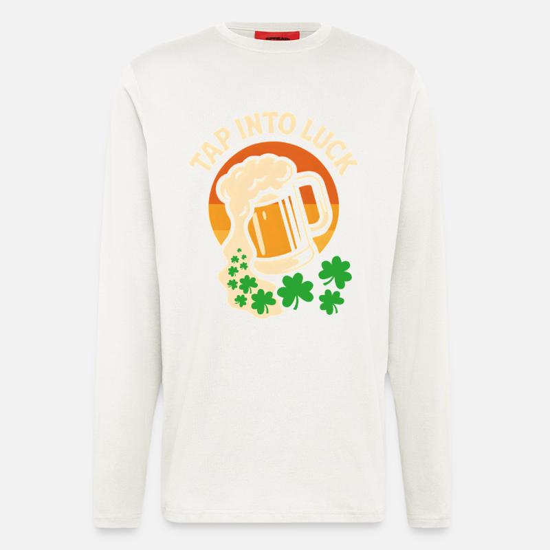 NUTZE DAS GLÜCK - Langarmshirt - made by SPREAD  - OFF WHITE