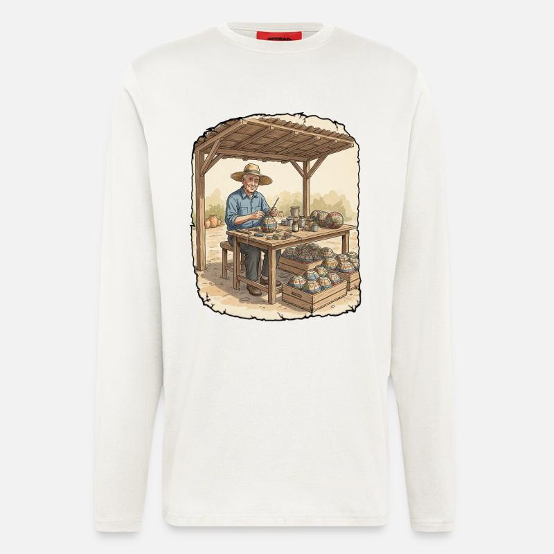 Pyro Fireworks Pyrotechnics - Longsleeve - made by SPREAD  - OFF WHITE