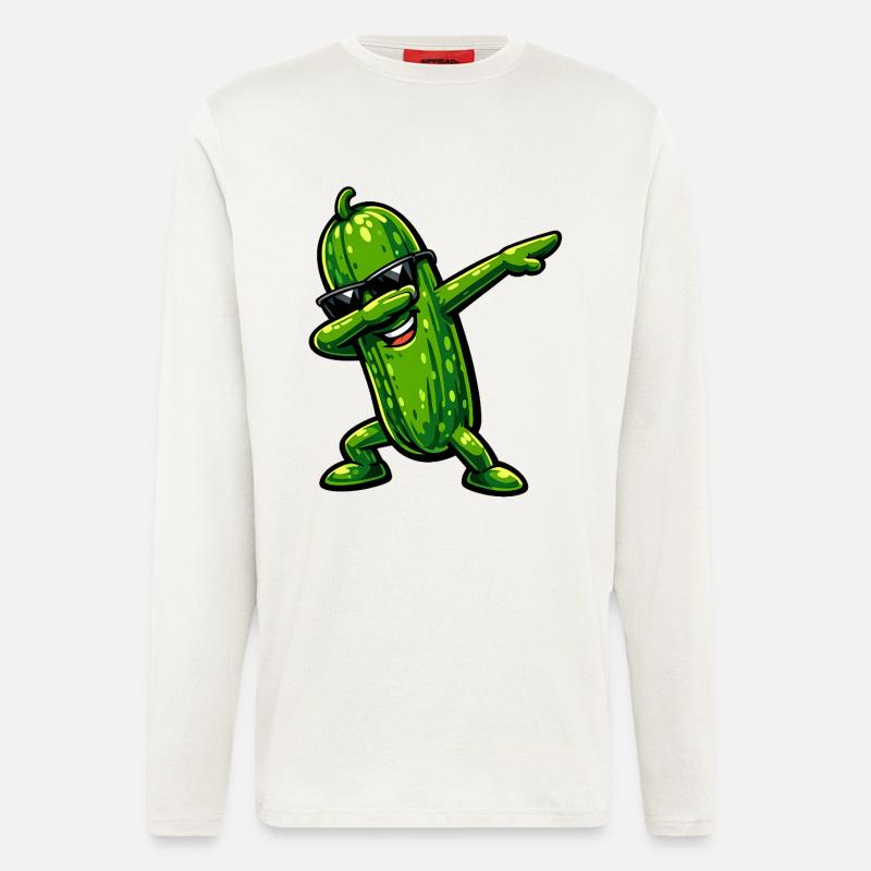 Dabbing Cucumber - Longsleeve - made by SPREAD  - OFF WHITE