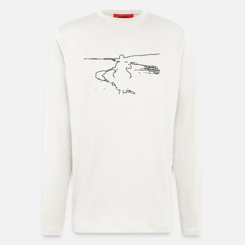 Kajak - Langarmshirt - made by SPREAD  - OFF WHITE