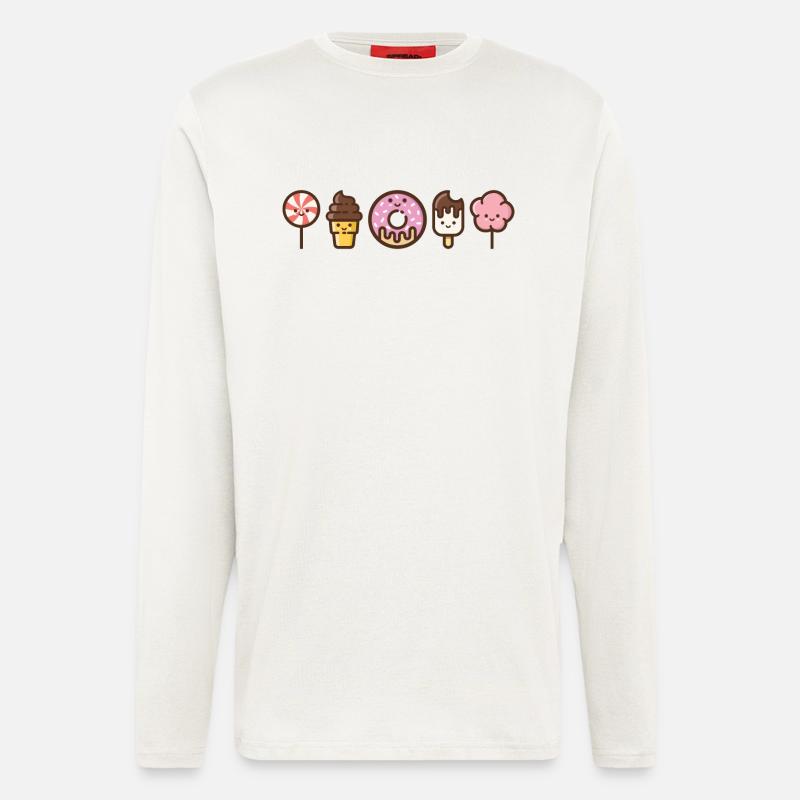 Kawaii Sweets - Longsleeve - made by SPREAD  - OFF WHITE