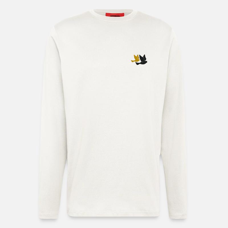 Vögel - Langarmshirt - made by SPREAD  - OFF WHITE