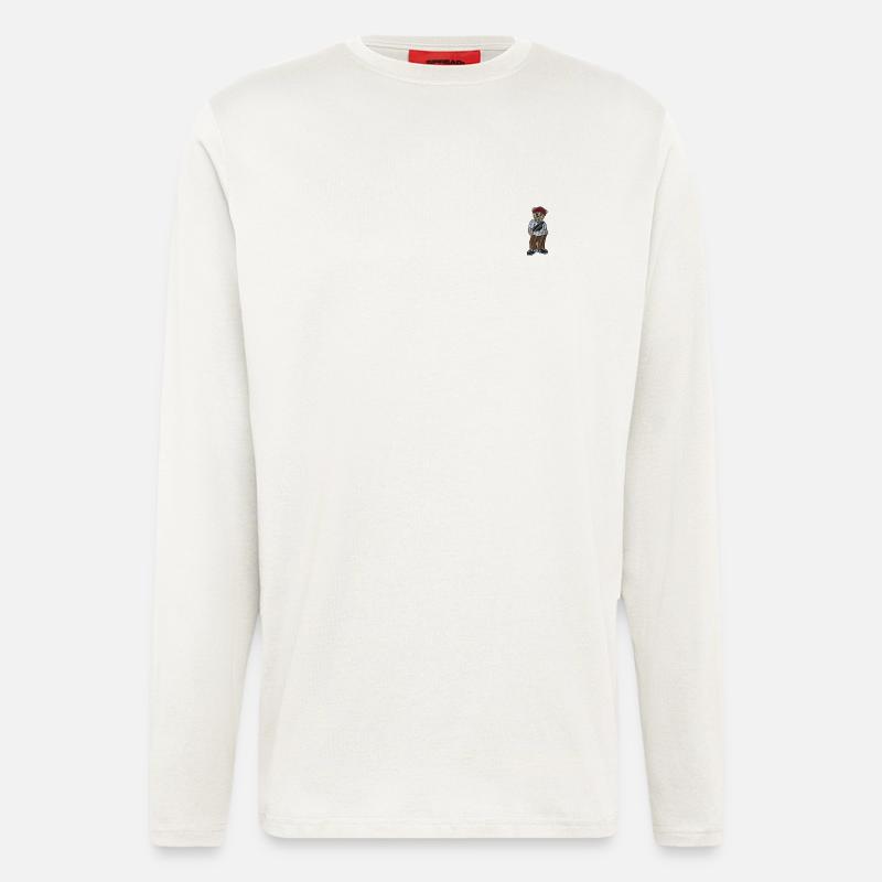 Teddybär 4 - Langarmshirt - made by SPREAD  - OFF WHITE