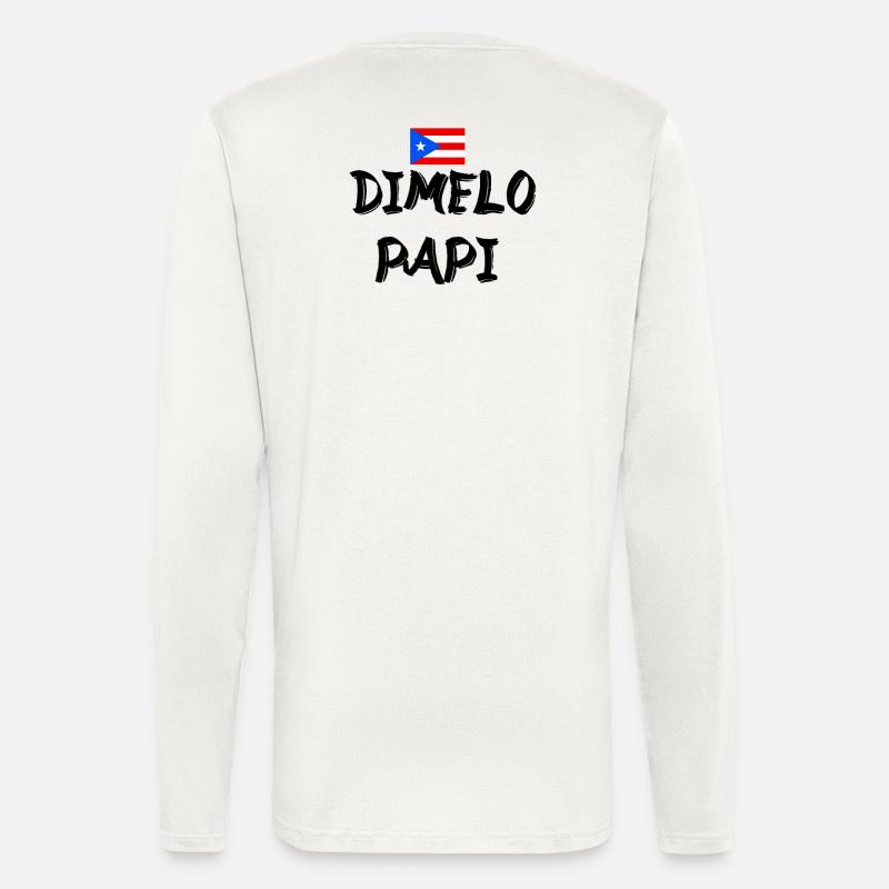 Dimelo Papi Latino - Manches longues bio décontracté fabriqué en UE - OFF WHITE