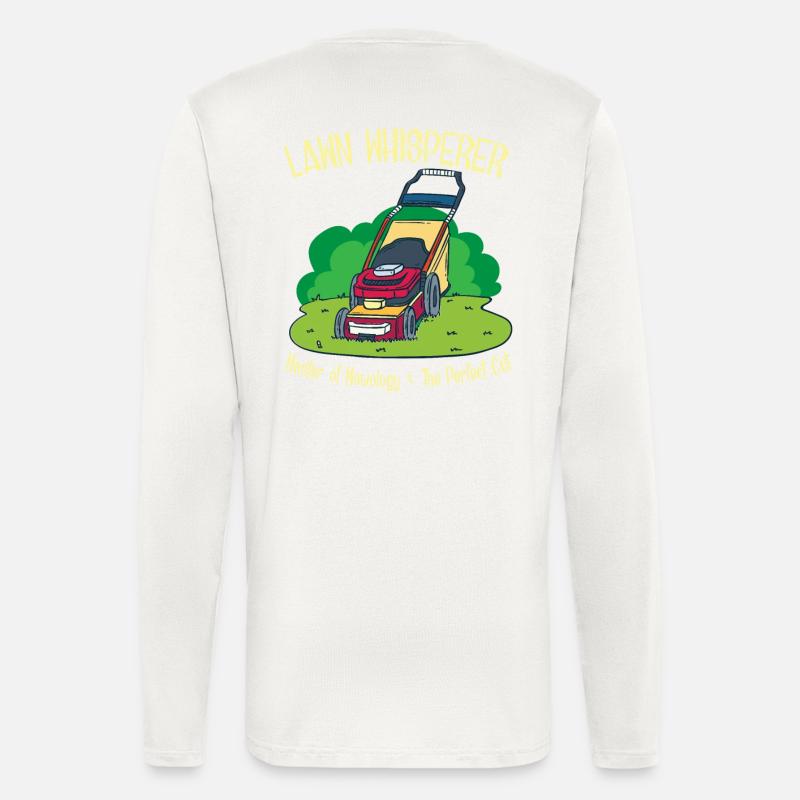 Gärtner Garten Rasenmäher Geschenk - Langarmshirt - made by SPREAD  - OFF WHITE