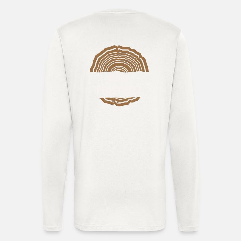 Holz Holz Flüsterer - Langarmshirt - made by SPREAD  - OFF WHITE