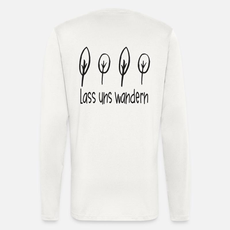Wandern - Lass Uns Wandern - Langarmshirt - made by SPREAD  - OFF WHITE