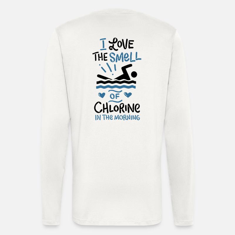 Schwimmen Schwimmer Sport - Langarmshirt - made by SPREAD  - OFF WHITE