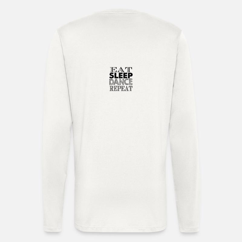 Cadeau de danseur de danse danse - Manches longues bio décontracté fabriqué en UE - OFF WHITE