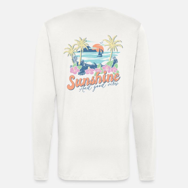 Sunshine And Great Vibes Summer - Longsleeve - made by SPREAD - OFF WHITE