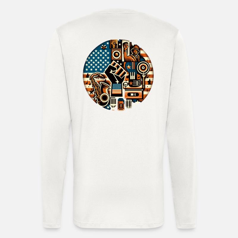 Black Music Power - Longsleeve - made by SPREAD - OFF WHITE