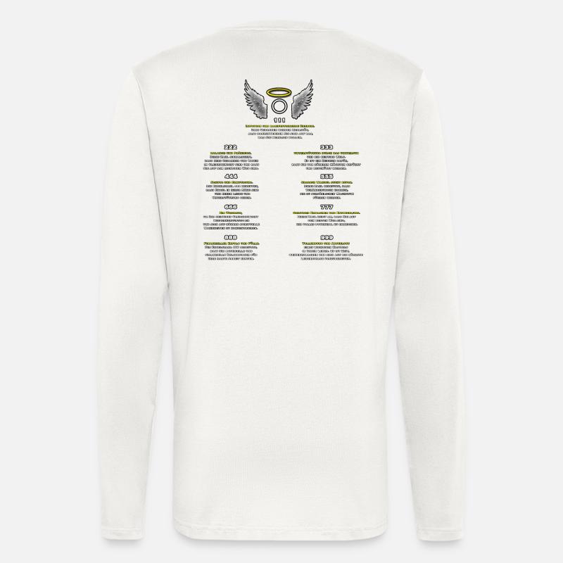 Engelzahlen Muster der Manifestation - Langarmshirt - made by SPREAD - OFF WHITE