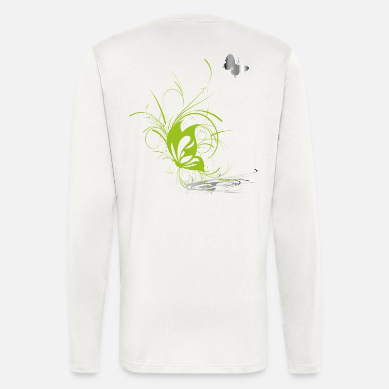 Schmetterling Butterfly Frühling - Langarmshirt - made by SPREAD  - OFF WHITE