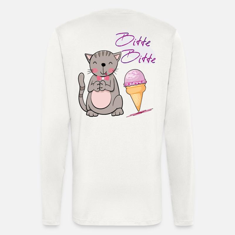 Cat with ice cream cone - Longsleeve - made by SPREAD  - OFF WHITE