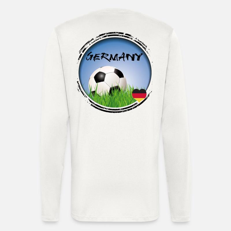 Fussball Deutschland - Langarmshirt - made by SPREAD  - OFF WHITE