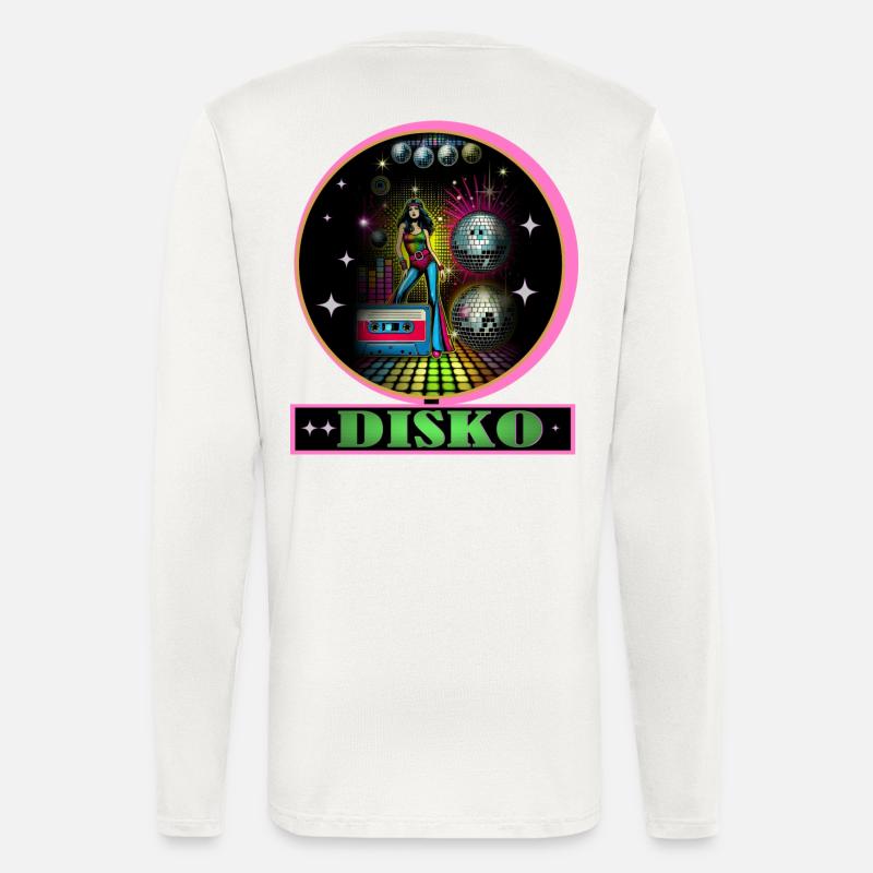 Disco Diva Neon Glitzerkugeln - Langarmshirt - made by SPREAD  - OFF WHITE