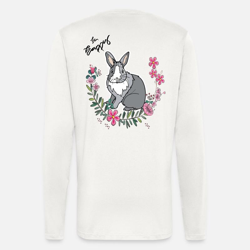 Be Happy Easter - Longsleeve - made by SPREAD  - OFF WHITE