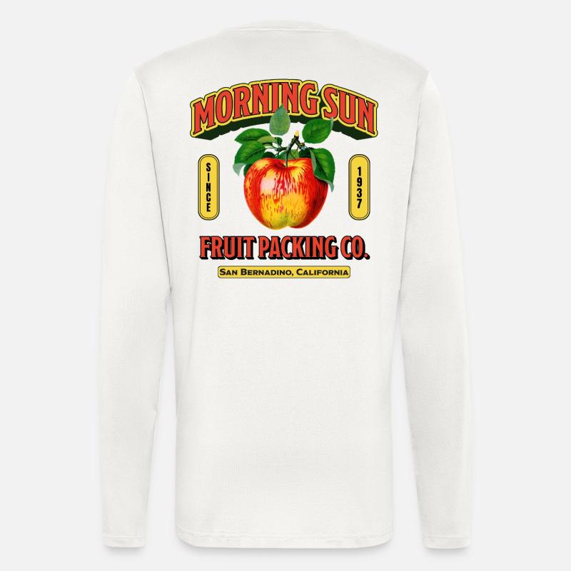 Morning Sun Fruit Label - Langarmshirt - made by SPREAD  - OFF WHITE