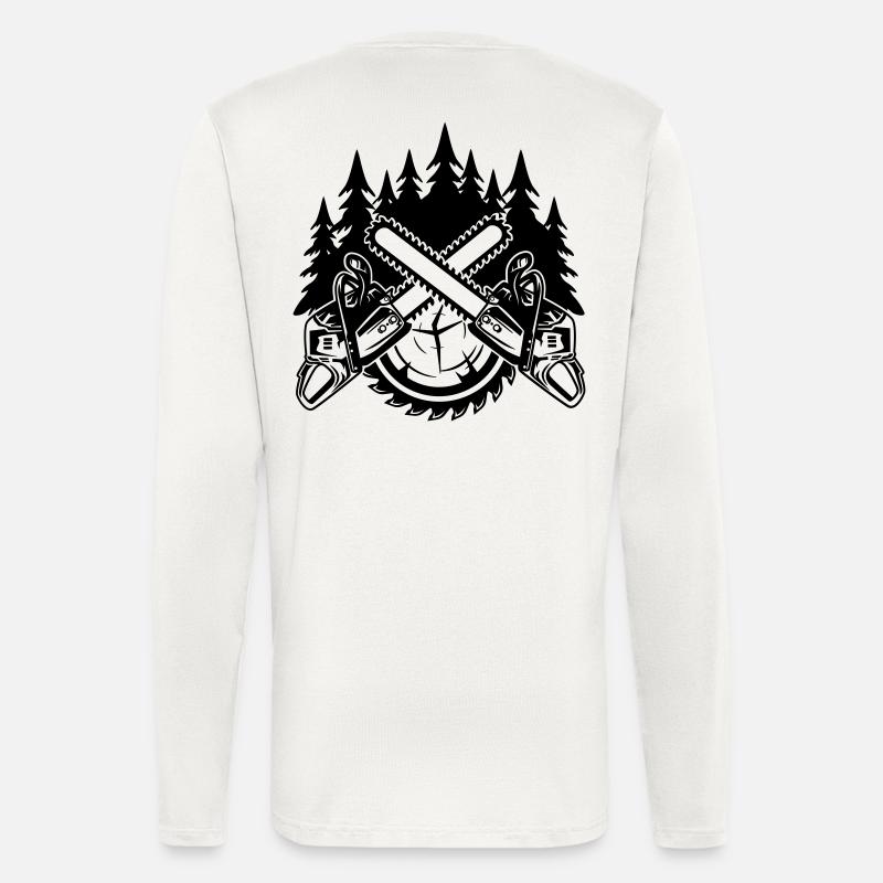 Tronçonneuses - Manches longues bio décontracté fabriqué en UE - OFF WHITE