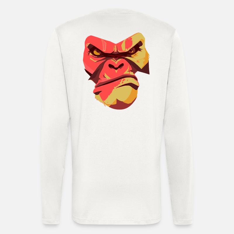 Gorilla Power Back Design - Longsleeve - made by SPREAD  - OFF WHITE