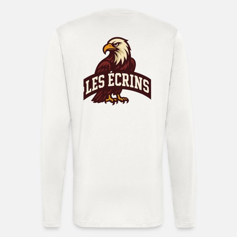 Adler-Emblem Les Ecrins - Langarmshirt - made by SPREAD  - OFF WHITE