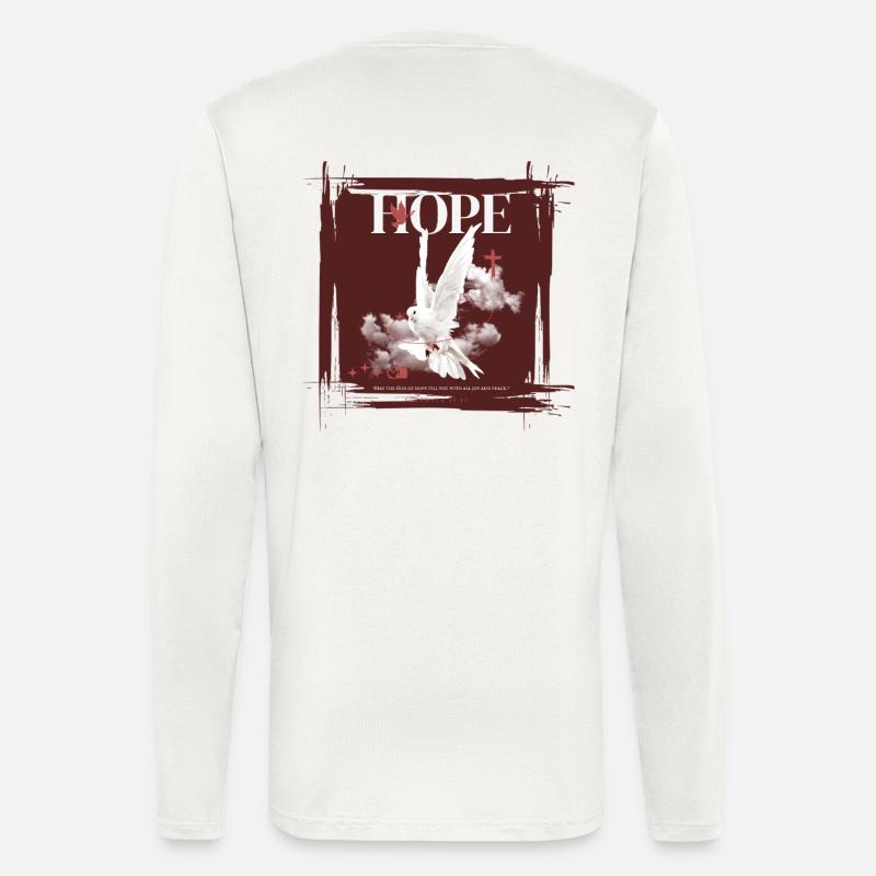 Hope - Römer 15:13 - Langarmshirt - made by SPREAD  - OFF WHITE