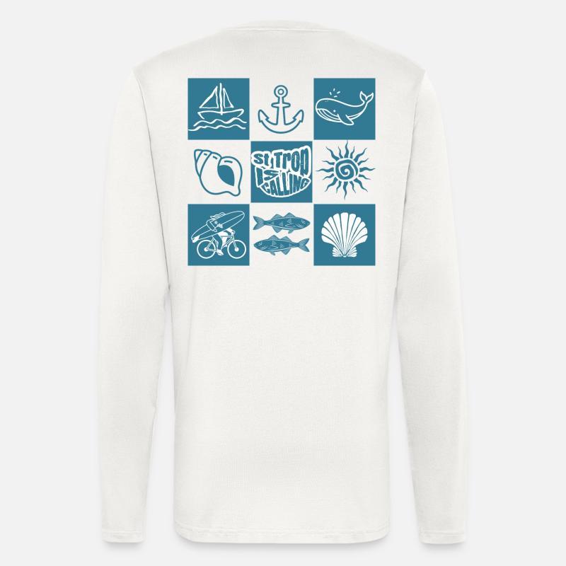 St. Trop ruft - Langarmshirt - made by SPREAD  - OFF WHITE