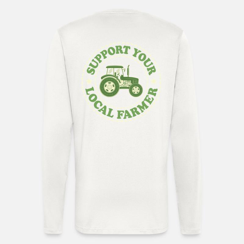 Support Your Local Farmer - Longsleeve - made by SPREAD  - OFF WHITE