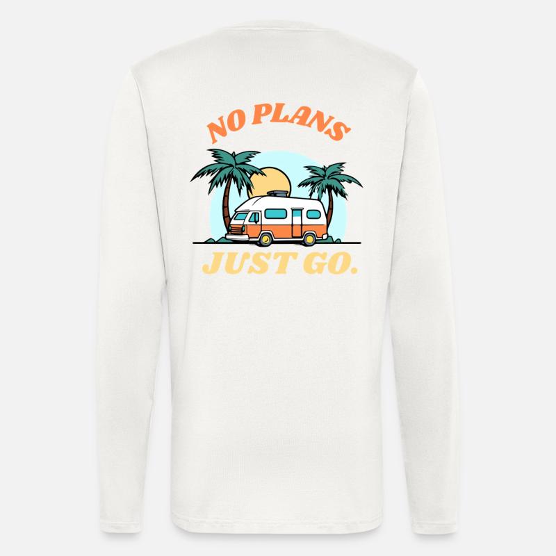 No plans – just drive off - Longsleeve - made by SPREAD  - OFF WHITE