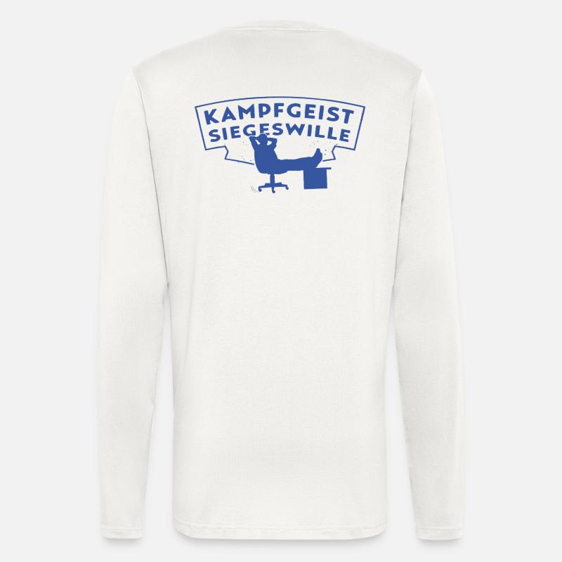 Kampfgeist Siegeswille - Chef im Hocker - Longsleeve - made by SPREAD  - OFF WHITE