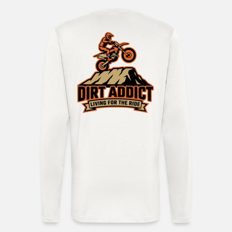 Dirt Addict - Langarmshirt - made by SPREAD  - OFF WHITE