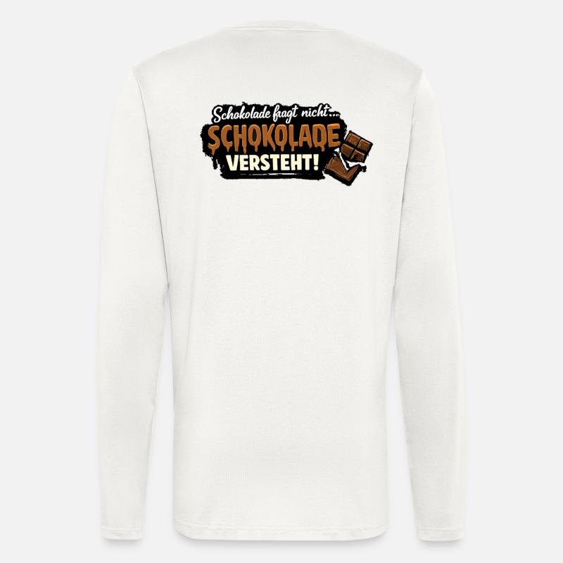 Schokolade versteht! - Langarmshirt - made by SPREAD - OFF WHITE