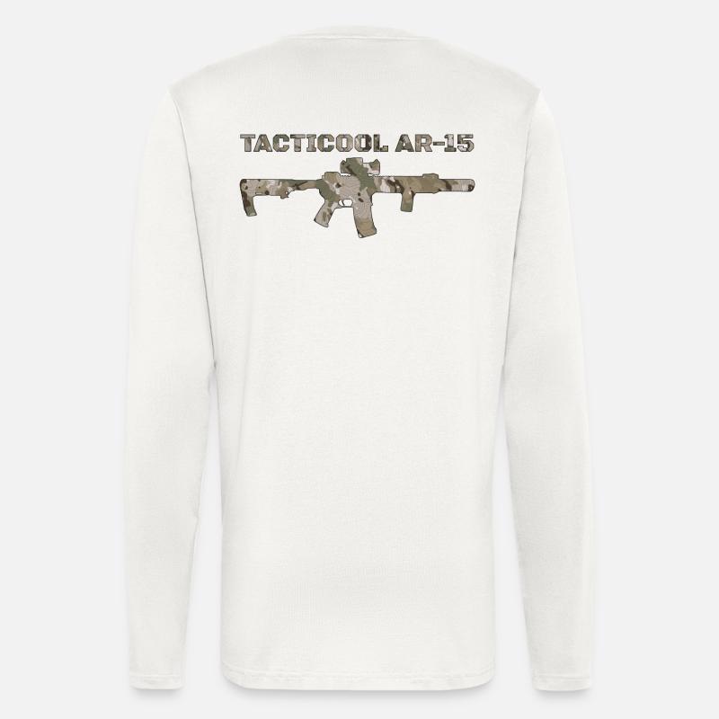 AR-15 - Langarmshirt - made by SPREAD  - OFF WHITE