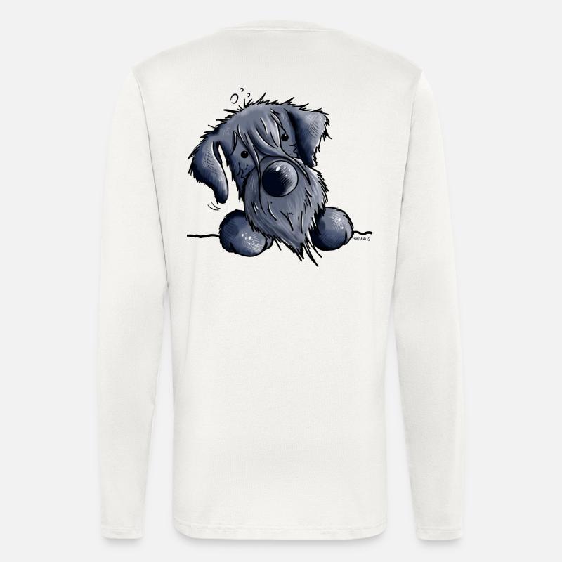 Knuffiger Schnauzer - Langarmshirt - made by SPREAD  - OFF WHITE