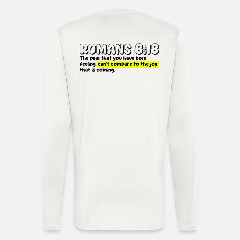 Römer 8:18 | Bibelzitat - Langarmshirt - made by SPREAD - OFF WHITE