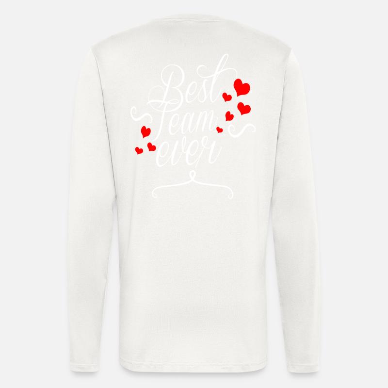 Best Team Ever - Langarmshirt - made by SPREAD - OFF WHITE