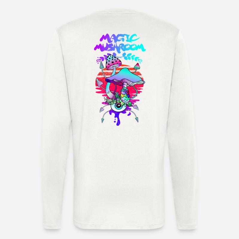 Magic Mushrooms Psychedelic Sunset - Longsleeve - made by SPREAD  - OFF WHITE
