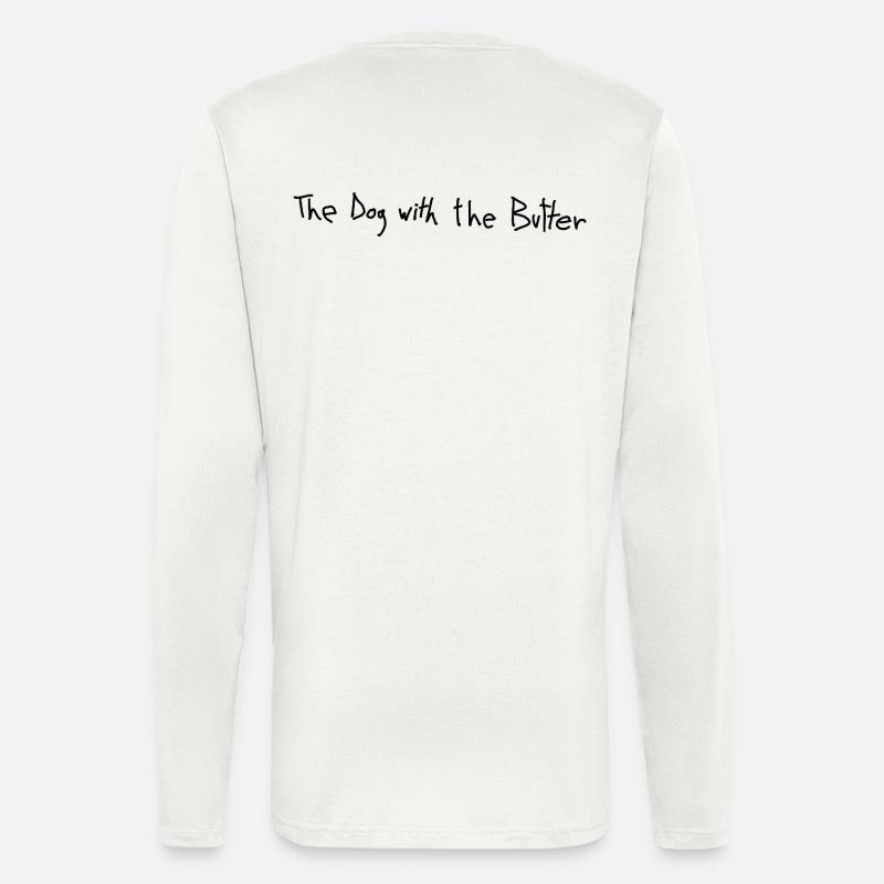 Der Hund mit der Butter. - Langarmshirt - made by SPREAD  - OFF WHITE