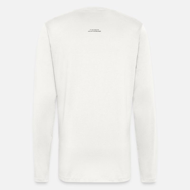 Geometric plant pattern in earth tones - Longsleeve - made by SPREAD  - OFF WHITE