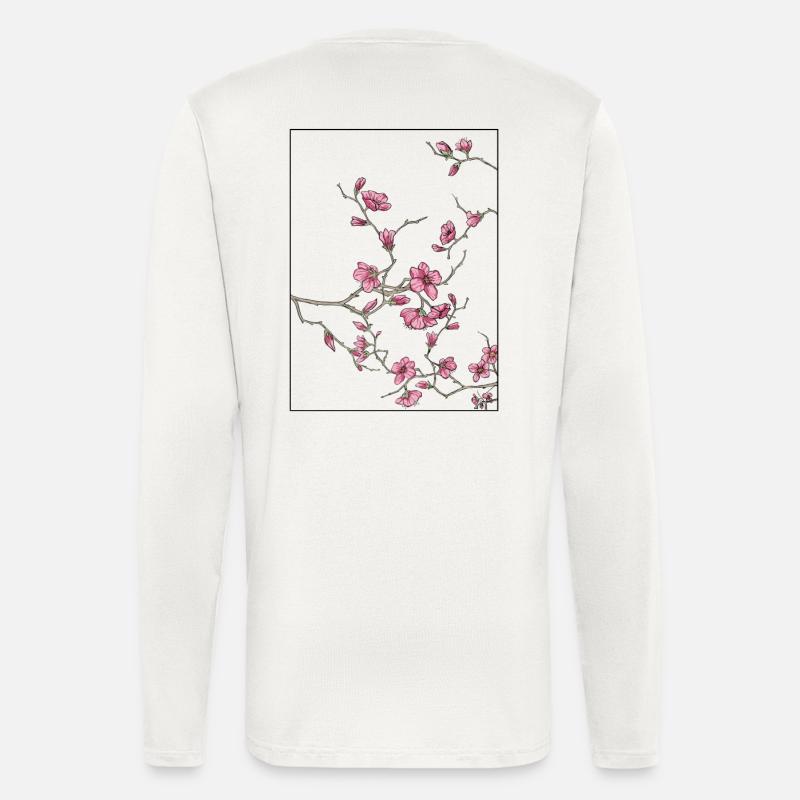 Cherry Blossoms Floral Design - Longsleeve - made by SPREAD  - OFF WHITE