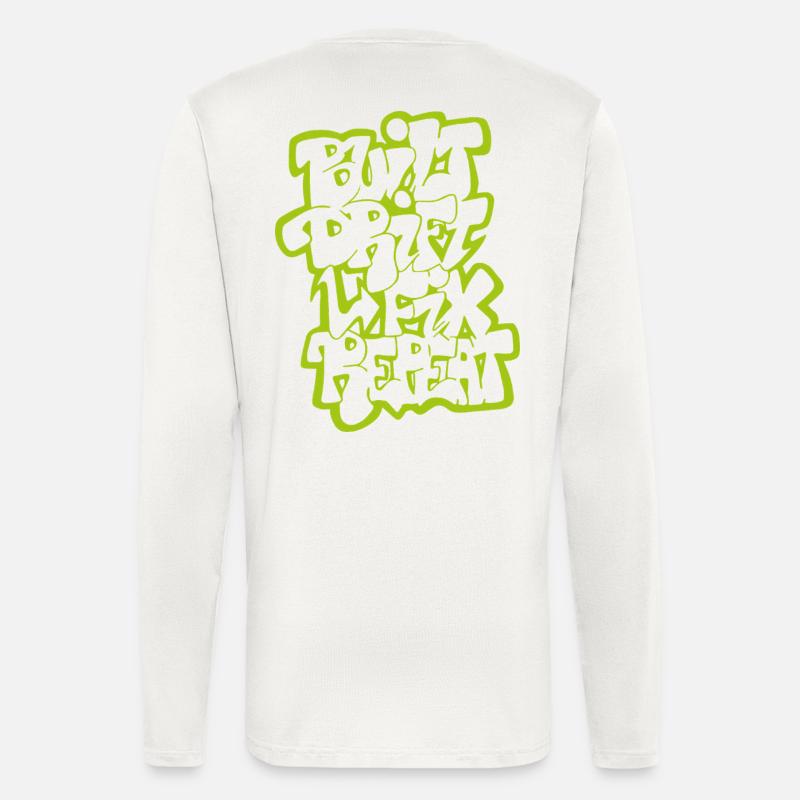 Built Drift Fix Repeat 02 - Langarmshirt - made by SPREAD  - OFF WHITE