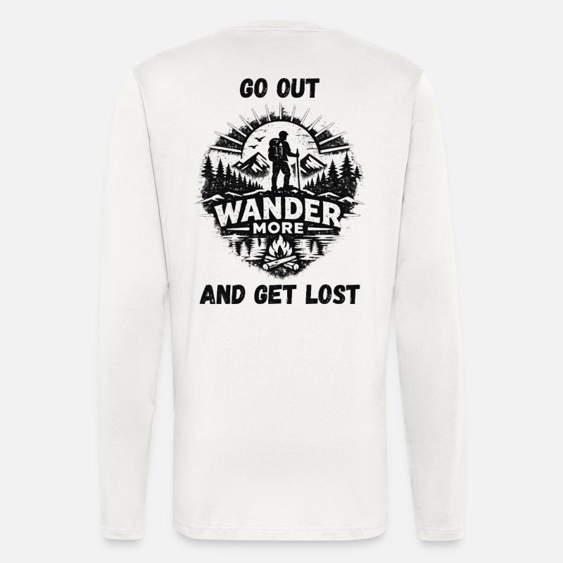 Wander More Backprint - Langarmshirt - made by SPREAD  - OFF WHITE