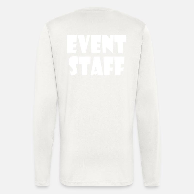 Event staff - Manches longues bio décontracté fabriqué en UE - OFF WHITE